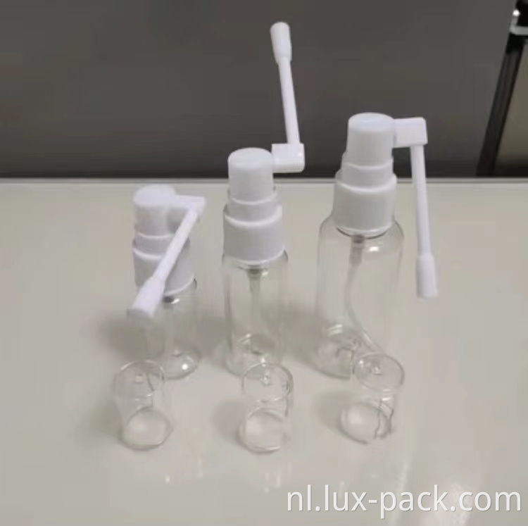 Hoogwaardige medisch huisdier plastic lange spuitmondstuk orale mond nasale mist spuitfles